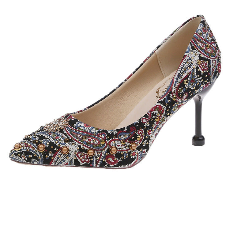 Rivet heels cat heels - Snapitonline