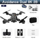 5G 8K HD Drone Professional Dual Camera Wifi GPS FPV Avoidance Fold Quadcopter Optical Flow Position Battery RC Distance 5000M Snapitonline