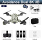 5G 8K HD Drone Professional Dual Camera Wifi GPS FPV Avoidance Fold Quadcopter Optical Flow Position Battery RC Distance 5000M Snapitonline