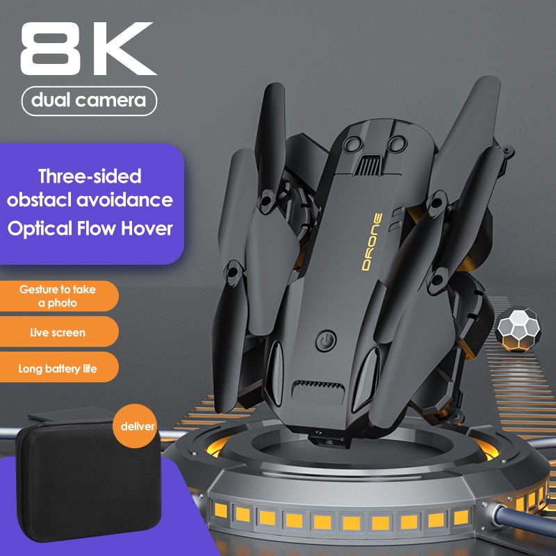 5G 8K HD Drone Professional Dual Camera Wifi GPS FPV Avoidance Fold Quadcopter Optical Flow Position Battery RC Distance 5000M Snapitonline