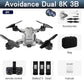 5G 8K HD Drone Professional Dual Camera Wifi GPS FPV Avoidance Fold Quadcopter Optical Flow Position Battery RC Distance 5000M Snapitonline