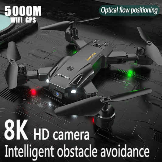 5G 8K HD Drone Professional Dual Camera Wifi GPS FPV Avoidance Fold Quadcopter Optical Flow Position Battery RC Distance 5000M Snapitonline