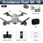 5G 8K HD Drone Professional Dual Camera Wifi GPS FPV Avoidance Fold Quadcopter Optical Flow Position Battery RC Distance 5000M Snapitonline