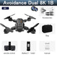 5G 8K HD Drone Professional Dual Camera Wifi GPS FPV Avoidance Fold Quadcopter Optical Flow Position Battery RC Distance 5000M Snapitonline