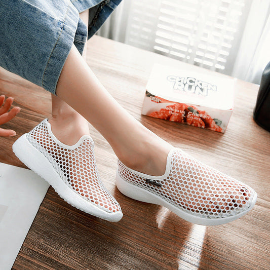 Mesh Single Shoes Lightweight Sneakers - Snapitonline