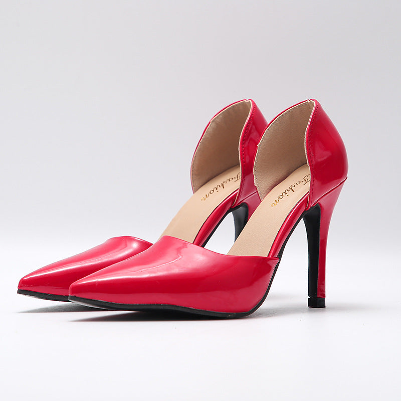 Pu Leather Summer Pumps For Women High Heeled Sandals - Snapitonline