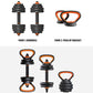 6 in 1 Dumbbell Set Heavey Weights Adjustable Kettlebell Disassembly Barbell Workout Exercise Gym Home Fitness Equipment Snapitonline