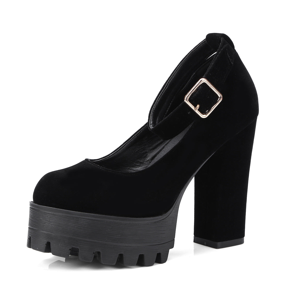 Platform shoes with thick heels and high heels - Snapitonline