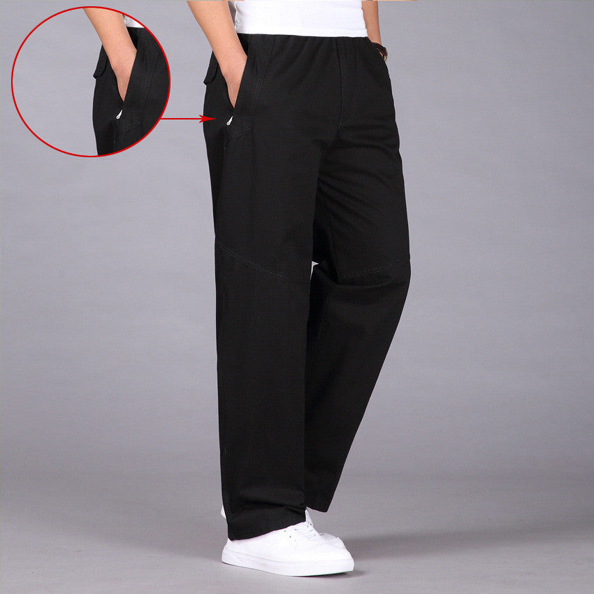 Men's casual pants plus size overalls men - Snapitonline