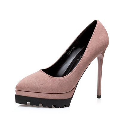 Korean Style High Heels Stiletto Professional Sexy Female Pumps - Snapitonline