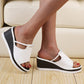 Women's wedge heel size fish mouth sandals - Snapitonline