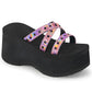 Women's Platform Slippers Wedge Gothic Style - Snapitonline