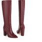 Pointed Super High Heel Thick Heel Snake Print High Boots Women Boots - Snapitonline
