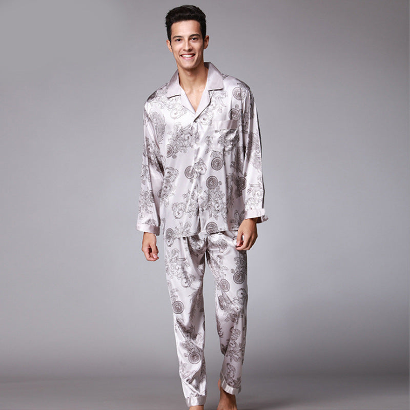 Men's Long Sleeve Pants Pajamas Set - Snapitonline
