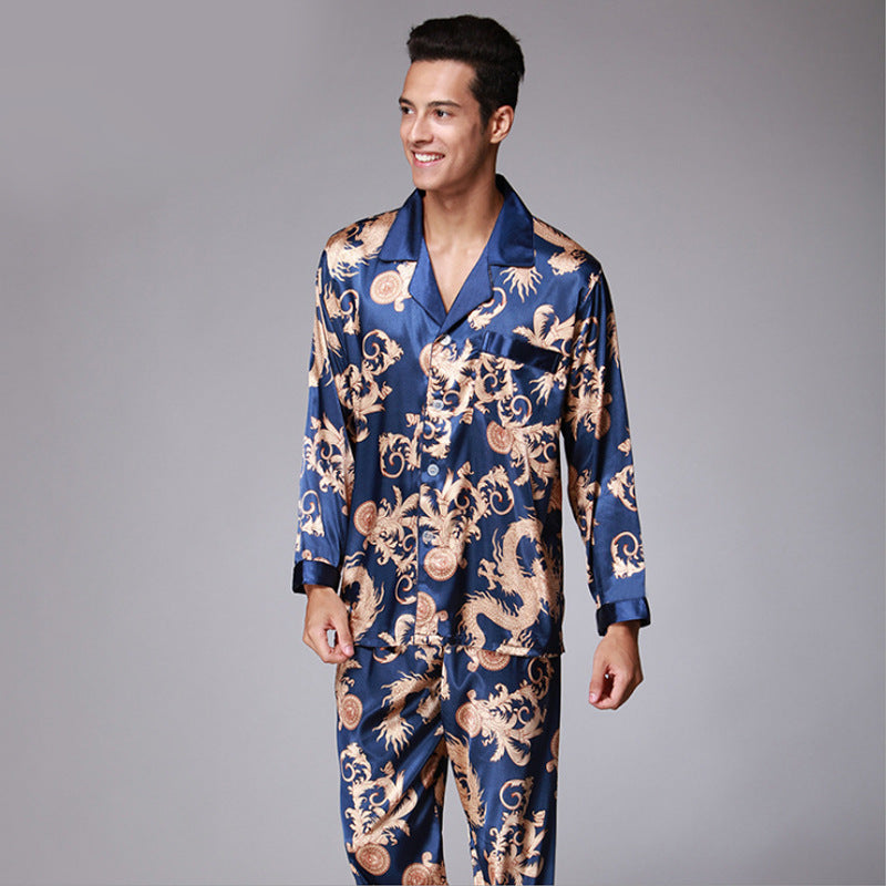 Men's Long Sleeve Pants Pajamas Set - Snapitonline