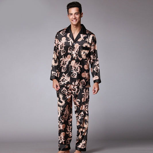 Men's Long Sleeve Pants Pajamas Set - Snapitonline
