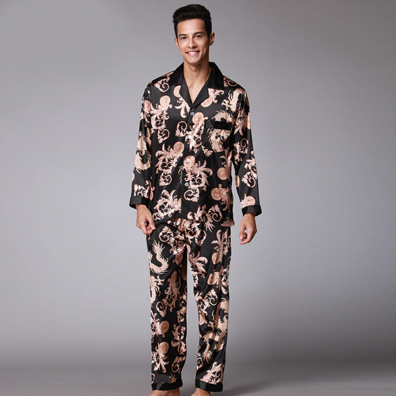 Men's Long Sleeve Pants Pajamas Set - Snapitonline