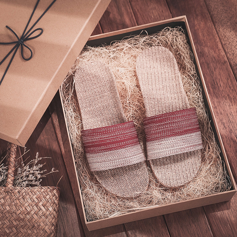 Linen slippers - Snapitonline