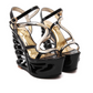 Wedge sandals women's retro sandals 14cm nightclub women's shoes - Snapitonline