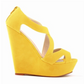 Large size high heels waterproof platform slope OL nightclub hollow women's sandals - Snapitonline