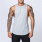 Plain bodybuilding sleeveless vest men - Snapitonline