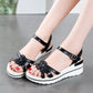 Women's Platform Wedge Soft Sole Sandals - Snapitonline