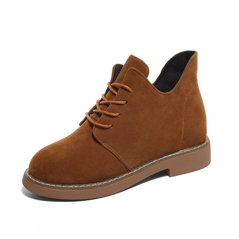 hick heel single boot inner height female boots - Snapitonline