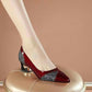 Thick Heels With Color Matching Low-heel Pointed Toe Shoes Women's Mid-heel - Snapitonline