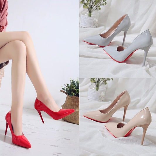 Pointed pumps high heels work shoes - Snapitonline