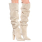 High heels fashion boots suede women's Boots - Snapitonline