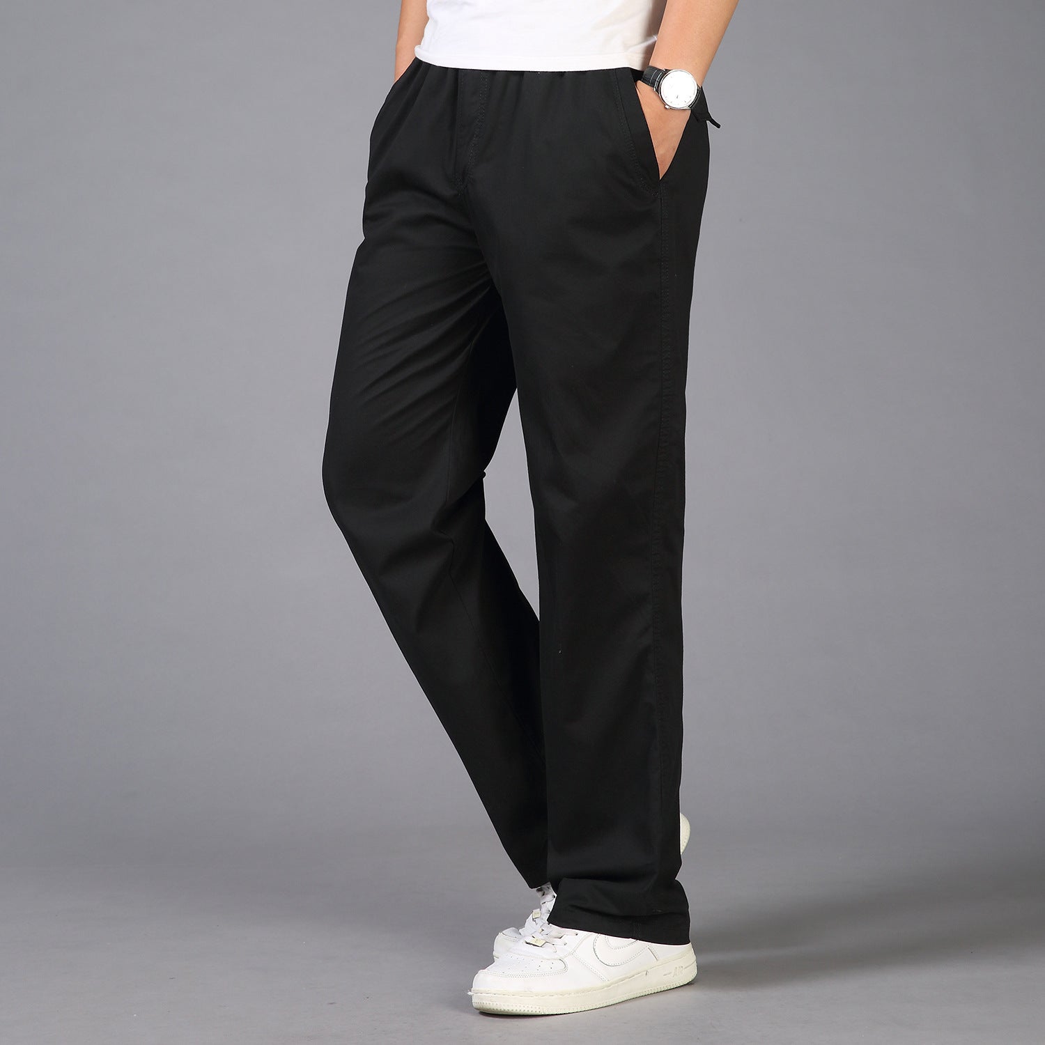 Men's casual pants plus size overalls men - Snapitonline