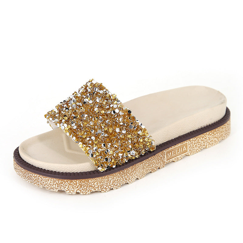 Rhinestone slippers - Snapitonline