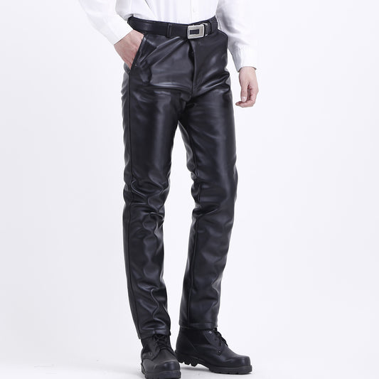 Oil-proof, Wind-proof And Warm Motorcycle Leather Pants - Snapitonline
