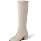 Solid Color High Boots Women's Boots - Snapitonline