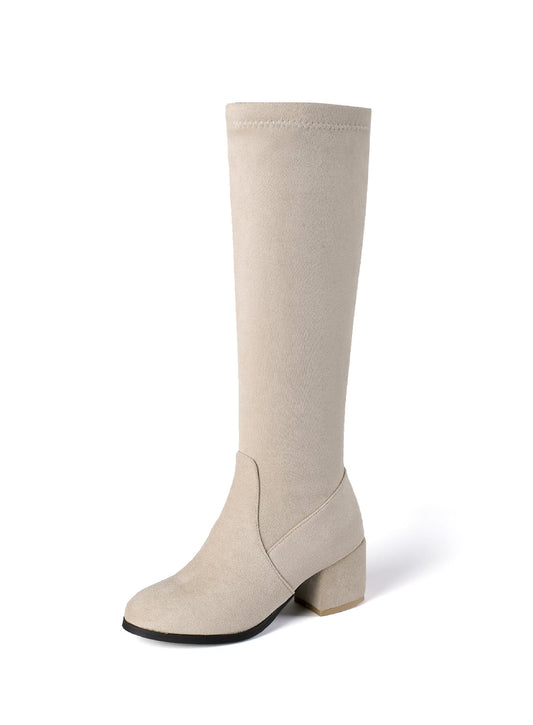Solid Color High Boots Women's Boots - Snapitonline