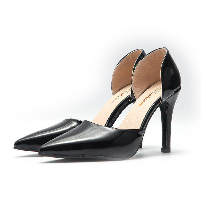 Pu Leather Summer Pumps For Women High Heeled Sandals - Snapitonline