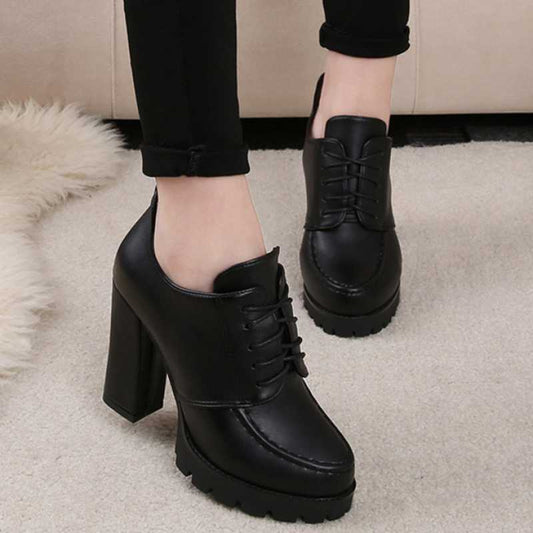 Women's Platform With Thick Heels And High Heels - Snapitonline