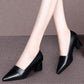 Low-Heel Pointed Toe All-Match Pumps - Snapitonline