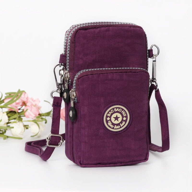 Small Shoulder Bags Nylon Women Mobile Phone Bags Mini Female Messenger Purse Lady Wallet New 2022 CrossBody Bag Sports Wallet - Snapitonline