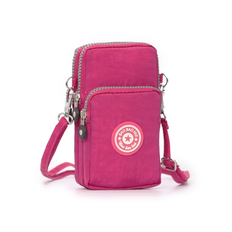 Small Shoulder Bags Nylon Women Mobile Phone Bags Mini Female Messenger Purse Lady Wallet New 2022 CrossBody Bag Sports Wallet - Snapitonline