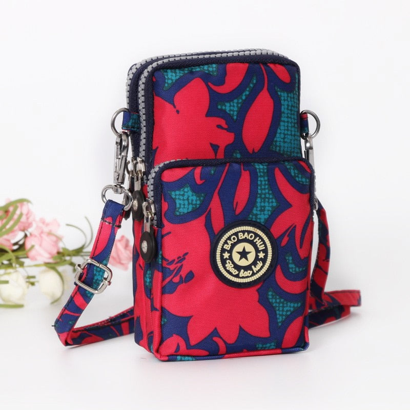 Small Shoulder Bags Nylon Women Mobile Phone Bags Mini Female Messenger Purse Lady Wallet New 2022 CrossBody Bag Sports Wallet - Snapitonline