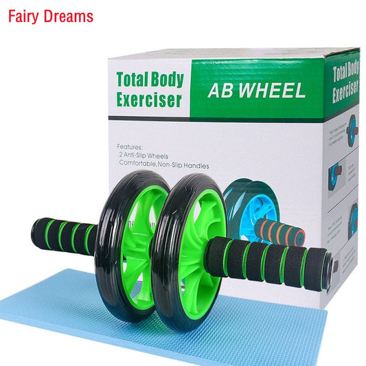 AB Wheel Roller Abdominal Exercise Home Fitness Equipment Abdominal Two And Three-Ab Roller Abdomen Thin Belly Mute Snapitonline