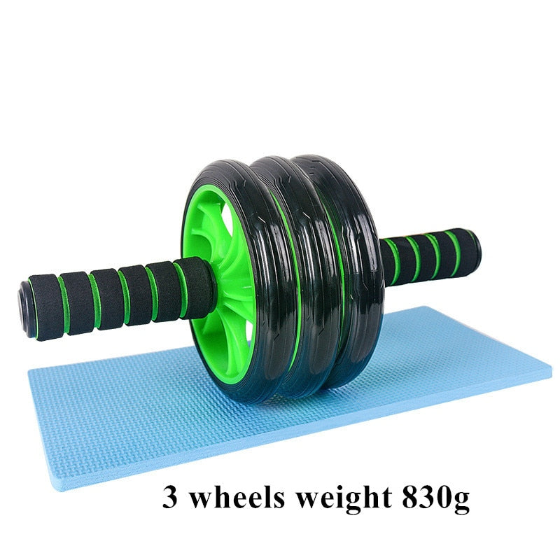 AB Wheel Roller Abdominal Exercise Home Fitness Equipment Abdominal Two And Three-Ab Roller Abdomen Thin Belly Mute Snapitonline