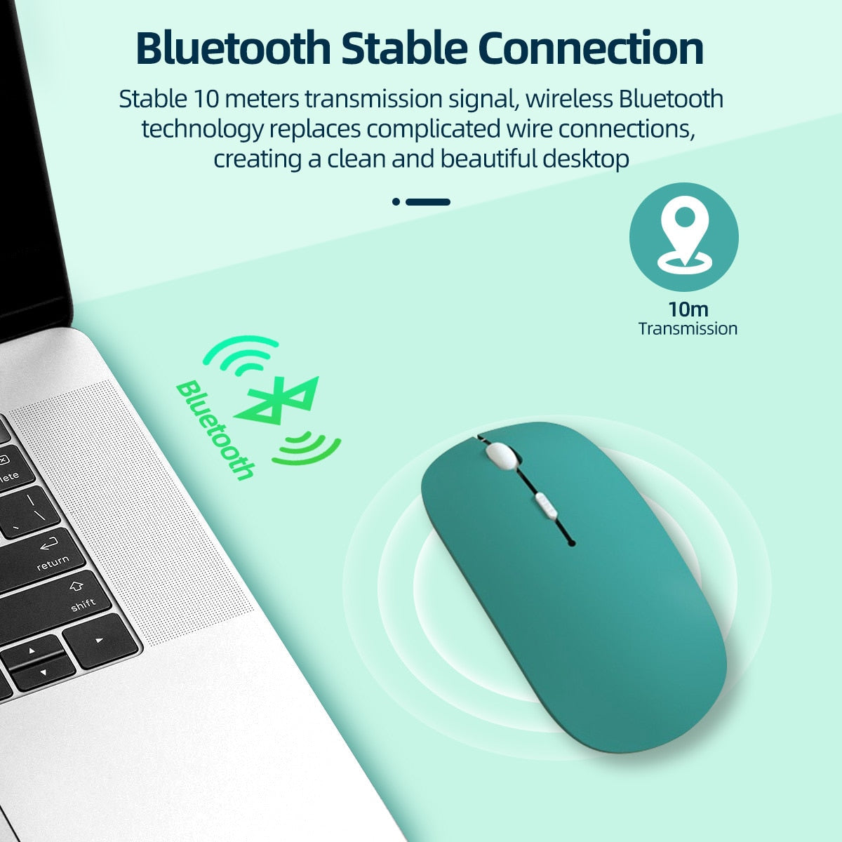 ANMONE Bluetooth Mouse For iPad Samsung Huawei Lenovo Android Windows Tablet Battery Wireless Mouse For Notebook Computer Snapitonline