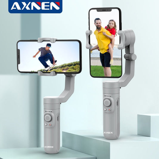 AXNEN HQ3 3-Axis Foldable Smartphone Handheld Gimbal Cellphone Video Record Vlog Stabilizer for iPhone 13 Xiaomi Huawei Samsung Snapitonline