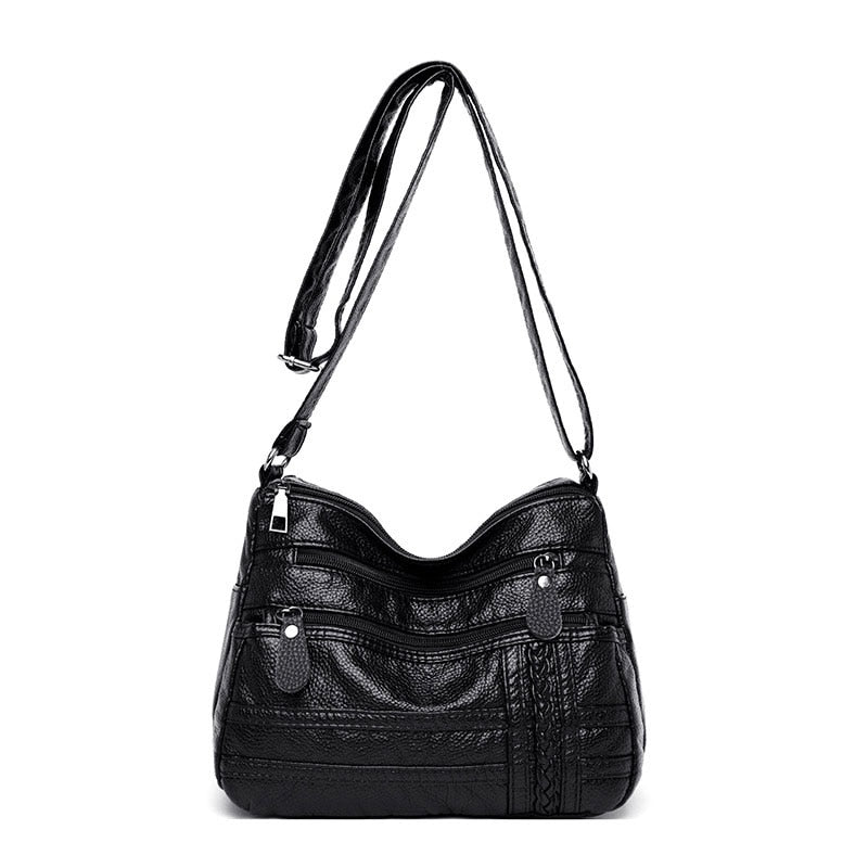 Annmouler Fashion Women Bag Pu Soft Leather Shoulder Bag Multi-layer Crossbody Bag Quality Small Bag Brand Red Handbag Purse Snapitonline