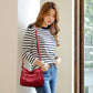 Annmouler Fashion Women Bag Pu Soft Leather Shoulder Bag Multi-layer Crossbody Bag Quality Small Bag Brand Red Handbag Purse Snapitonline