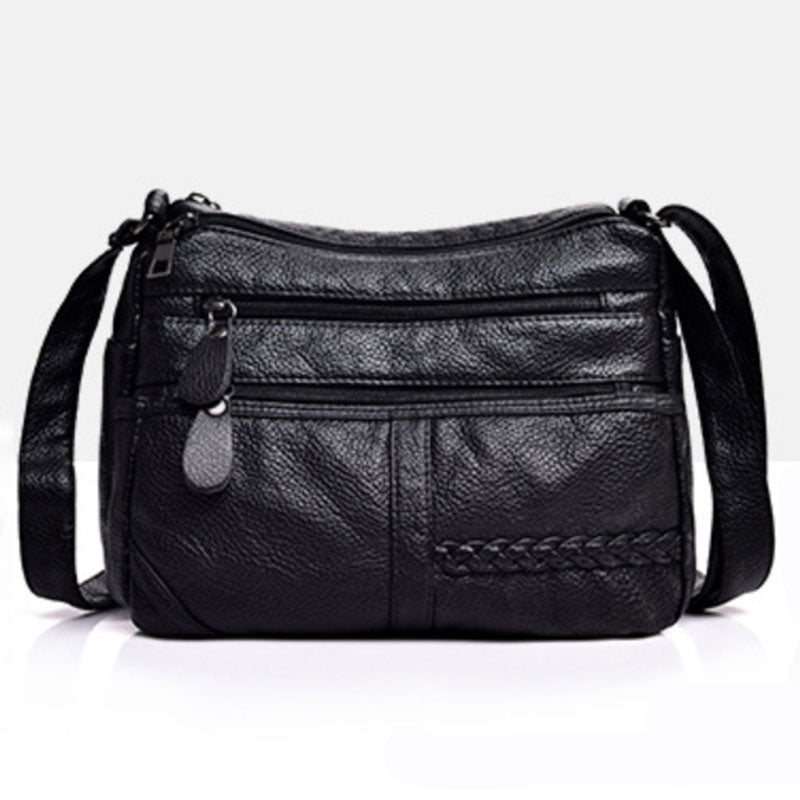 Annmouler Fashion Women Bag Pu Soft Leather Shoulder Bag Multi-layer Crossbody Bag Quality Small Bag Brand Red Handbag Purse Snapitonline