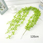 Artificial Plant Vines Wall Hanging Rattan Leaves Branches Outdoor Garden Home Decoration Plastic Fake Silk Leaf Green Plant Ivy Snapitonline
