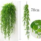 Artificial Plant Vines Wall Hanging Rattan Leaves Branches Outdoor Garden Home Decoration Plastic Fake Silk Leaf Green Plant Ivy Snapitonline